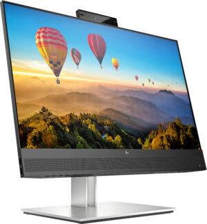 HP E24m G4 Conferencing - E-Series - LED-skærm - 23.8"" (24"" til at se) - 1920 x 1080 Full HD (1080p) @ 75 Hz - IPS - 300 cd/m² - 1000:1 - 5 ms - HDMI, DisplayPort, USB-C - højtalere - sølv (stander), sort hoved - Billede 3