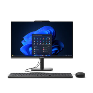 Lenovo ThinkCentre V100 13BE - skærm: LED 23,8"" IPS 1920 x 1080 (Full HD)&nbsp-&nbsp Intel N100 - Ram 8GB - SSD 256GB NVMe&nbsp- Windows 11 Pro -&nbspInkl: tastatur:tysk - sort