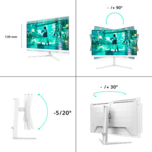 Philips Evnia 27M2N3201A/00 computerskærm 68,6 cm (27") 1920 x 1080 pixel Fuld HD LCD Hvid - Billede 3