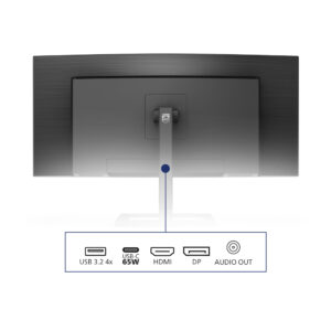 Philips E-line 346E2CUAE - LED-skærm - kurvet - 34"" - 3440 x 1440 UWQHD @ 100 Hz - VA - 300 cd/m² - 3000:1 - 1 ms - HDMI, DisplayPort, USB-C - højtalere - sort med tekstur - Billede 4
