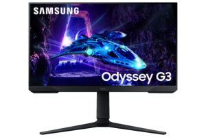 Samsung Odyssey G3 S24DG300EU - G30D Series - LED-skærm - gaming - 24"" - 1920 x 1080 Full HD (1080p) @ 180 Hz - VA - 250 cd/m² - 3000:1 - HDR10 - 1 ms - HDMI, DisplayPort - sort