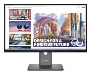 Lenovo ThinkVision P27QD-40 - LED-skærm - 27"" - 2560 x 1440 QHD @ 120 Hz - IPS - 350 cd/m² - 1500:1 - 4 ms - HDMI, DisplayPort, USB-C - ravnsort