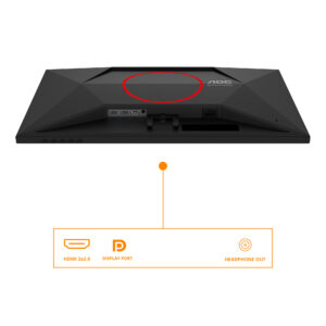AOC Gaming 27G4HRE - LED-skærm - gaming - 27"" - 1920 x 1080 Full HD (1080p) @ 200 Hz - Fast IPS - 300 cd/m² - HDR10 - 0.5 ms - 2xHDMI, DisplayPort - højtalere - Billede 3