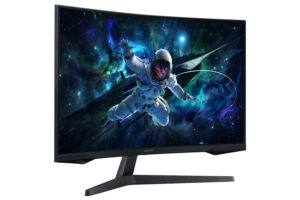 Samsung Odyssey G5 S32CG552EU - G55C Series - LED-skærm - gaming - kurvet - 32"" - 2560 x 1440 QHD @ 165 Hz - VA - 300 cd/m² - 2500:1 - HDR10 - 1 ms - HDMI, DisplayPort - sort - Billede 4