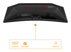 AOC Gaming C24G42E - LED-skærm - gaming - kurvet - 24"" (23.6"" til at se) - 1920 x 1080 Full HD (1080p) @ 180 Hz - Fast VA - 250 cd/m² - 3000:1 - HDR10 - 0.5 ms - 2xHDMI, DisplayPort - højtalere - sort, rød - Billede 3