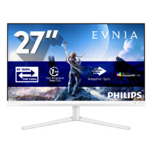 Philips Evnia 5000 27M2N5901A - LED-skærm - gaming - 27"" - 3840 x 2160 4K UHD (2160p) @ 160 Hz - Fast IPS - 450 cd/m² - 1000:1 - DisplayHDR 400 - 0.5 ms - 2xHDMI, DisplayPort, USB-C - højtalere - hvid