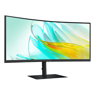 Samsung ViewFinity S6 S34C652UAU - S65UC Series - LED-skærm - kurvet - 34"" - 3440 x 1440 UWQHD @ 100 Hz - VA - 350 cd/m² - 3000:1 - HDR10 - 5 ms - HDMI, DisplayPort, USB-C - højtalere - sort - Billede 5