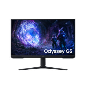 Samsung Odyssey G5 S27FG510EU - G5F1 Series - LED-skærm - gaming - 27"" - 2560 x 1440 QHD @ 180 Hz - VA - 300 cd/m² - 3000:1 - HDR10 - 1 ms - 2xHDMI, DisplayPort - sort