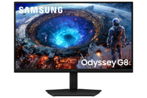 Samsung Odyssey G8 S27HG806EF - G80HF Series - LED-skærm - gaming - 27"" - 5120 x 2880 5K Ultra HD (2880p) @ 180 Hz - Fast IPS - 400 cd/m² - 1000:1 - HDR10, HDR10+ - 1 ms - 2xHDMI, DisplayPort - sort