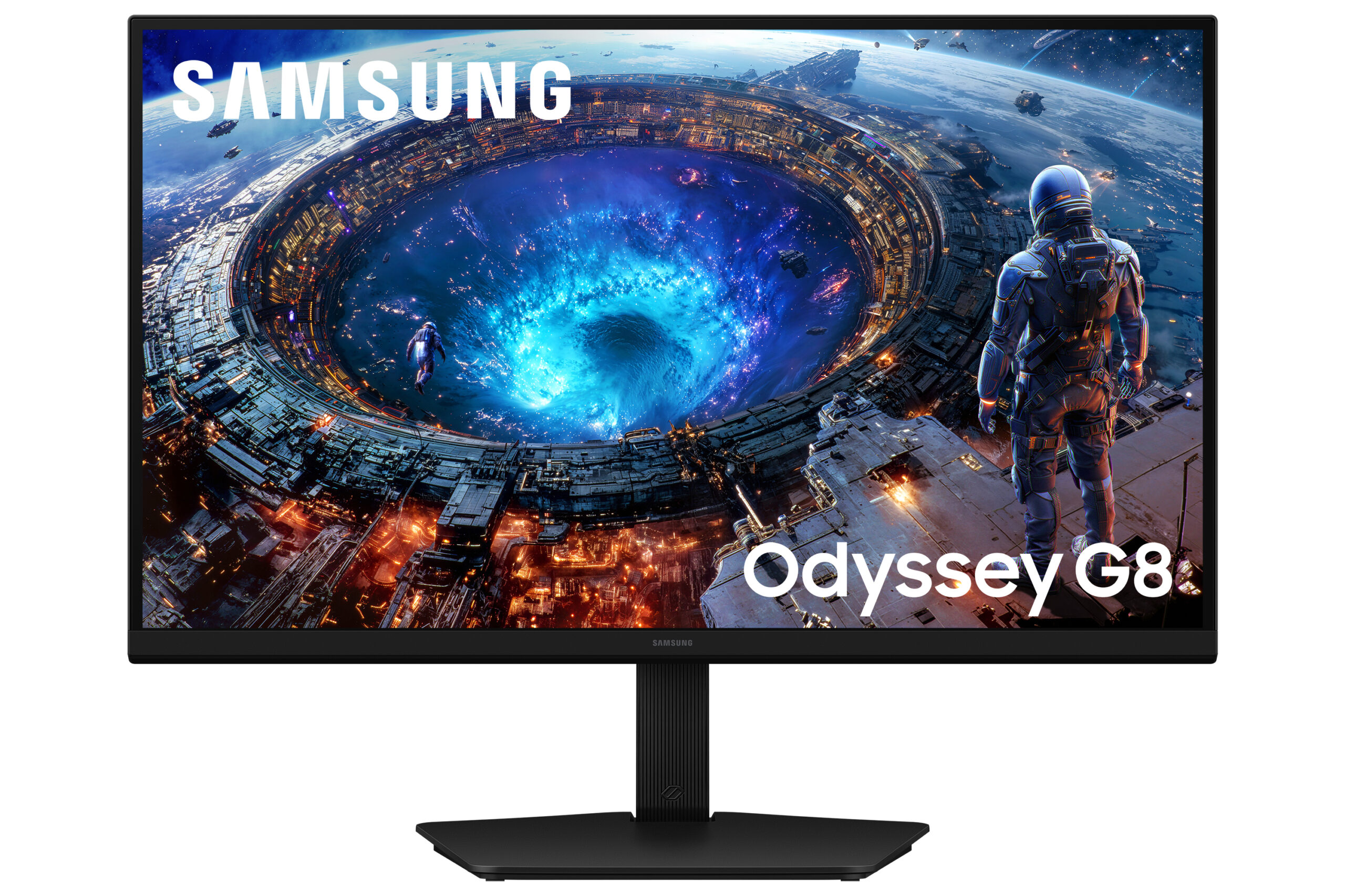 Samsung Odyssey G8 S27HG806EF - G80HF Series - LED-skærm - gaming - 27"" - 5120 x 2880 5K Ultra HD (2880p) @ 180 Hz - Fast IPS - 400 cd/m² - 1000:1 - HDR10, HDR10+ - 1 ms - 2xHDMI, DisplayPort - sort