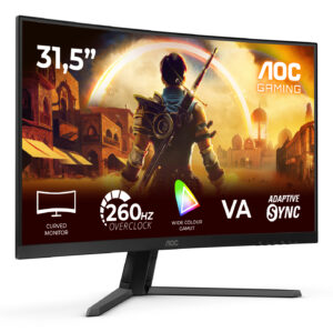 AOC G4 C32G42ZE computerskærm 80 cm (31.5") 1920 x 1080 pixel Fuld HD LED Sort, Rød - Billede 2