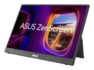 ASUS ZenScreen MB16FC - LED-skærm - 16"" - bærbar - 1920 x 1200 WUXGA @ 75 Hz - IPS - 300 cd/m² - 1000:1 - 5 ms - Mini HDMI, 2xUSB-C - sort - Billede 2