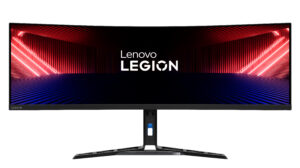 Lenovo Legion R45w-30 - LED-skærm - kurvet - 45"" (44.5"" til at se) - 5120 x 1440 @ 165 Hz - VA - 500 cd/m² - 3000:1 - 1 ms - HDMI, DisplayPort, USB-C - højtalere - sort C