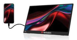 Verbatim - Light Series - LCD-skærm - 15.6"" - bærbar - 1920 x 1080 Full HD (1080p) @ 60 Hz - IPS - 250 cd/m² - 1000:1 - 10 ms - Mini HDMI, USB-C - højtalere - Billede 3