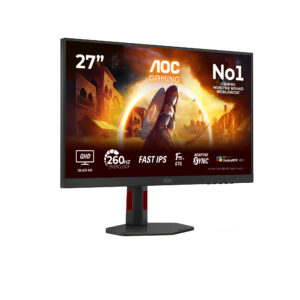 AOC Gaming Q27G4ZR - LED-skærm - 27"" - 2560 x 1440 QHD @ 240 Hz - Fast IPS - 400 cd/m² - DisplayHDR 400 - 0.3 ms - 2xHDMI, DisplayPort - højtalere - Billede 2