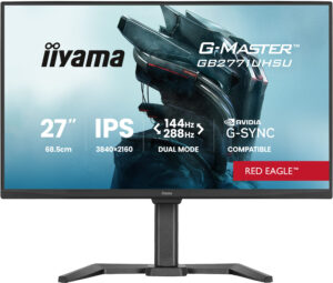 iiyama G-MASTER Red Eagle GB2771UHSU-B1 - LED-skærm - gaming - 27"" - 3840 x 2160 4K @ 144 Hz - IPS - 450 cd/m² - 1500:1 - 0.8 ms - 2xHDMI, DisplayPort - højtalere - sort, mat