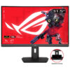 ASUS ROG Strix XG32WCS - LED-skærm - gaming - kurvet - 32"" - 2560 x 1440 QHD @ 180 Hz - Rapid VA - 400 cd/m² - 3500:1 - DisplayHDR 400 - 1 ms - HDMI, DisplayPort, USB-C - sort