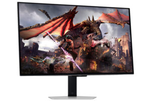 Samsung Odyssey OLED G8 S32DG802SU - OLED-monitor - Smart - gaming - 32"" - 3840 x 2160 4K @ 240 Hz - 250 cd/m² - 1000000:1 - 0.03 ms - 2xHDMI, DisplayPort - højtalere - sølv - Billede 4