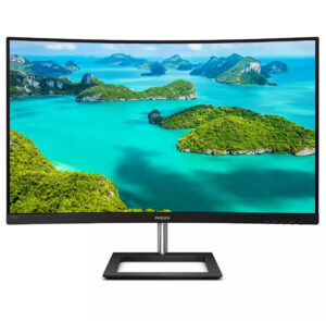 Philips E-line 272E1CA - LED-skærm - kurvet - 27"" - 1920 x 1080 Full HD (1080p) @ 75 Hz - VA - 250 cd/m² - 3000:1 - 4 ms - HDMI, VGA, DisplayPort - højtalere - sort med tekstur