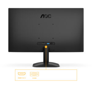 AOC 24B31H - LED-skærm - 24"" (23.8"" til at se) - 1920 x 1080 Full HD (1080p) @ 120 Hz - IPS - 300 cd/m² - 1500:1 - 1 ms - HDMI, VGA - sort - Billede 3