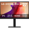 LG 27BA45U-B Computer monitor - 68,6 cm (27"") - 3840 x 2160 pixel - 4K Ultra HD - 5 ms - Sort