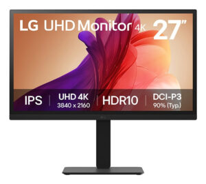LG 27BA45U-B Computer monitor - 68,6 cm (27"") - 3840 x 2160 pixel - 4K Ultra HD - 5 ms - Sort