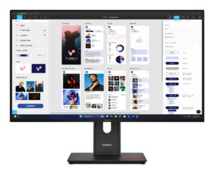 Lenovo ThinkVision T32UD-40 - LED-skærm - 32"" (31.5"" til at se) - 3840 x 2160 4K @ 75 Hz - IPS - 350 cd/m² - 1500:1 - 4 ms - HDMI, DisplayPort, USB-C - formørkelsessort