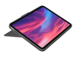 Logitech Combo Touch - Tastatur og folio-kasse - med trackpad - bagbelyst - Apple Smart connector - QWERTY - nordisk (dansk/finsk/norsk/svensk) - oxford-grå - for Apple 10.9-inch iPad (10. generation) iPad A16 Wi-Fi, A16 Wi-Fi + Cellular - Billede 3