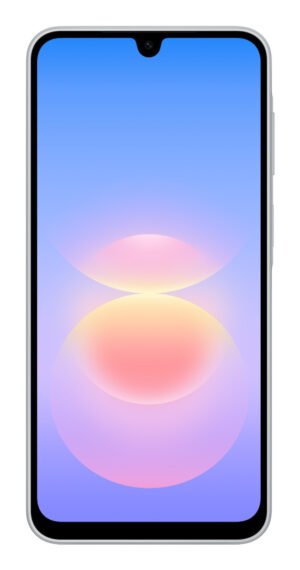 Samsung Galaxy A18. Skærm diagonal: 17 cm (6.7""), Skærmopløsning: 1080 x 2340 pixel. Processorfrekvens: 2,4 GHz. RAM kapacitet: 4 GB, Intern lagerkapacitet: 128 GB. Bagerste kamera opløsning (numerisk): 50 MP, Bagkamera type: Tredobbelt kamera. SIM-korts kapacitet: Hybrid Dual SIM. Operativsystem installeret: Android 10. Batterikapacitet: 5000 mAh. Produktfarve: Sølv. Vægt: 196 g - Billede 2