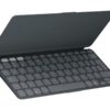 Logitech Keys-To-Go 2 - Tastatur - indbygget cover - trådløs - Bluetooth LE - QWERTY - US International - grafit