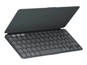 Logitech Keys-To-Go 2 - Tastatur - indbygget cover - trådløs - Bluetooth LE - QWERTY - US International - grafit