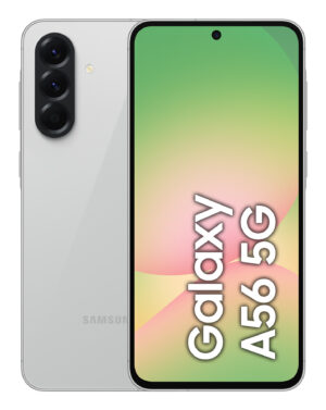 Samsung Galaxy A56 - 5G smartphone - dual-SIM - RAM 8 GB / Intern hukommelse 128 GB - OLED display - 6.7"" - 2340 x 1080 pixels (120 Hz) - 3x bagkamera 50 MP, 12 MP, 5 MP - front camera 12 MP - fremragende lys grå