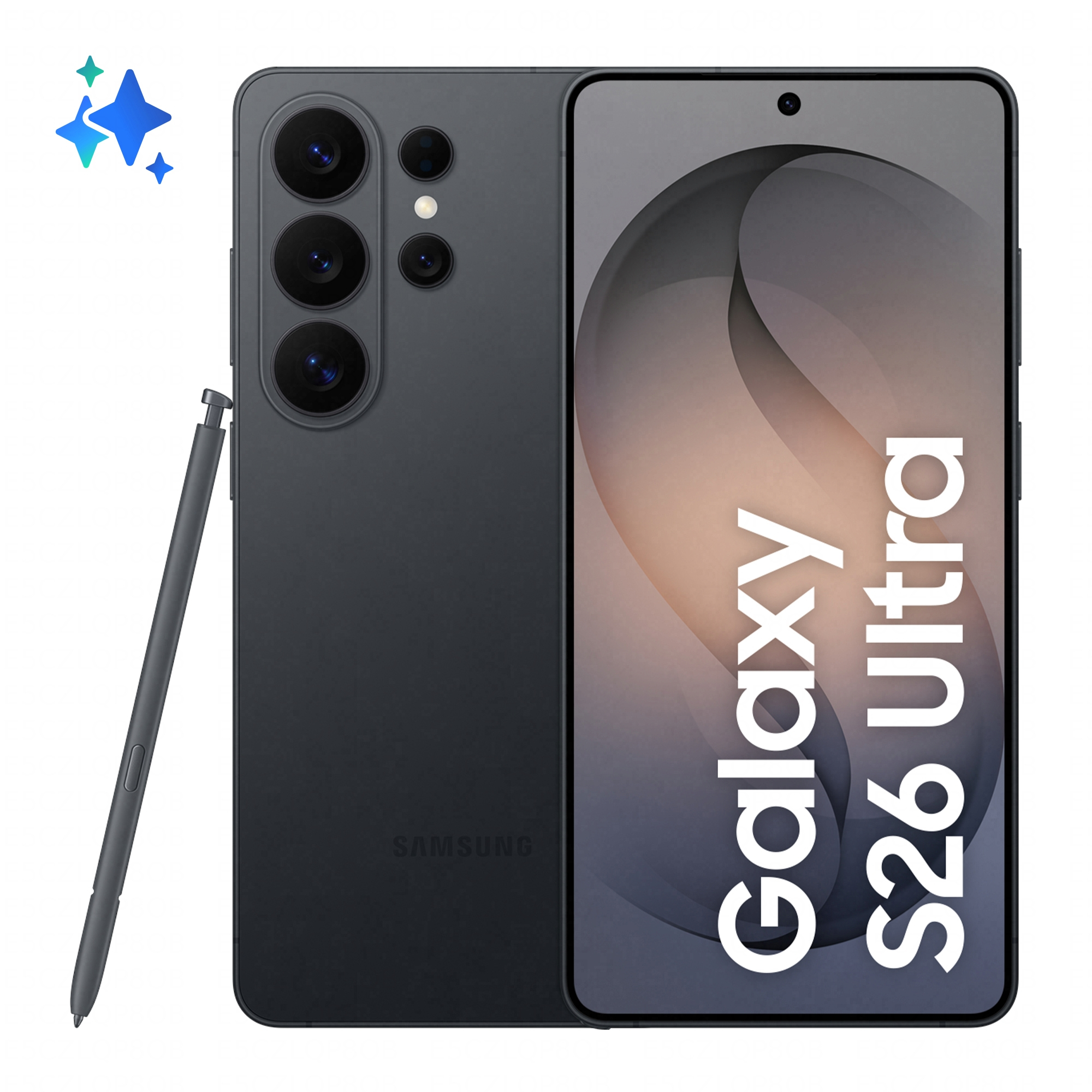 Samsung Galaxy S26 Ultra - 5G smartphone - dual-SIM - RAM 12 GB / Intern hukommelse 256 GB - OLED display - 6.9"" - 3120 x 1440 pixels (120 Hz) - 4x bagkameraer 200 MP, 50 MP, 50 MP, 10 MP - front camera 12 MP - sort