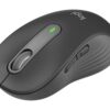 Logitech Signature M650 L for Business - Mus - højrehåndet - 5 knapper - trådløs - Bluetooth, 2.4 GHz - Logitech Logi Bolt USB-modtager - grafit