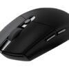 Logitech G G305 - Mus - optisk - 6 knapper - trådløs - 2.4 GHz - trådløs modtager (USB) - sort