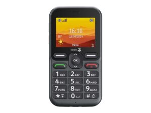 DORO Leva L10 - 4G funktionstelefon - RAM 64 MB / Intern hukommelse 128 MB - microSD slot - LCD display (TFT) - 320 x 240 pixels (60 Hz) - rear camera 2 MP - sort