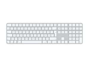 Apple Magic Keyboard with Touch ID and Numeric Keypad - Tastatur - USB-C - trådløs - Bluetooth - QWERTY - dansk - hvide taster