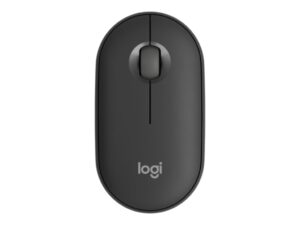 Logitech Pebble Mouse 2 M350s - Mus - optisk - 3 knapper - trådløs - Bluetooth 5.2 LE - tonal grafit