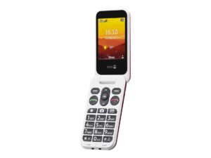 DORO Leva L30 - 4G funktionstelefon - RAM 64 MB / Intern hukommelse 128 MB - microSD slot - LCD display (TFT) - 320 x 240 pixels (60 Hz) - rear camera 2 MP - rød/hvid - Billede 5