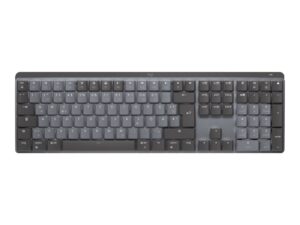 Logitech Master Series MX Mechanical - Tastatur - bagbelyst - trådløs - Bluetooth LE - QWERTY - nordisk (dansk/finsk/norsk/svensk) - tastkontakt: Tactile Quiet - grafit