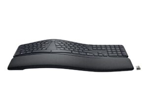 Logitech Ergo Series ERGO K860 for Business - Tastatur - full size - trådløs - 2.4 GHz, Bluetooth 5.0 LE - QWERTY - Pan Nordic - grafit