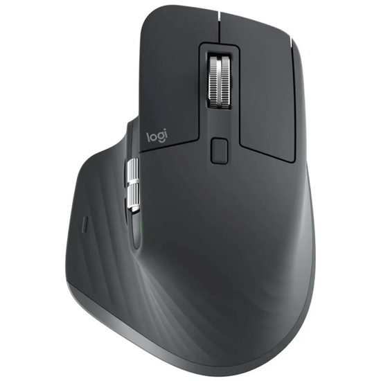 Logitech Master Series MX Master 3S - Mus - ergonomisk - optisk - 7 knapper - trådløs - Bluetooth, 2.4 GHz - uden dongle - grafit - Billede 5
