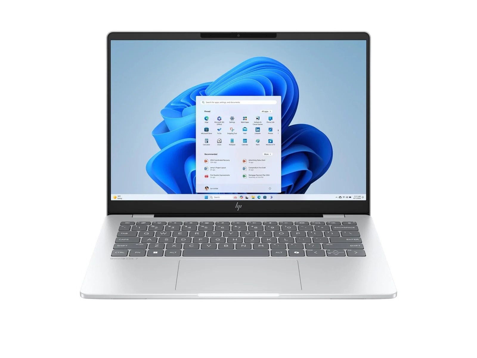 HP OmniBook 7 AI PC - 14inch | 2K OLED | 32GB RAM | 512GB SSD - Billede 2
