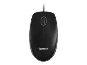 Logitech B100 - Mus - højre- og venstrehåndet - optisk - 3 knapper - kablet - USB - sort - Billede 5