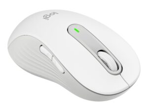Logitech Signature M650 - Mus - optisk - 5 knapper - trådløs - Bluetooth, 2.4 GHz - Logitech Logi Bolt USB-modtager - off-white