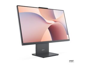 Lenovo IdeaCentre AIO 27AKP10 F0JE - Alt-i-én med monitorstander - Ryzen 5 220 / op til 4.9 GHz - RAM 16 GB - SSD 512 GB - NVMe - Radeon 740M - Bluetooth 5.3, IEEE 802.11ax (Wi-Fi 6) - Win 11 Home - skærm: LED 27"" 1920 x 1080 (Full HD) - tastatur: engelsk - luna-grå - Billede 3