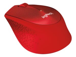Logitech M330 SILENT PLUS - Mus - 3 knapper - trådløs - 2.4 GHz - trådløs modtager (USB) - rød - Billede 2