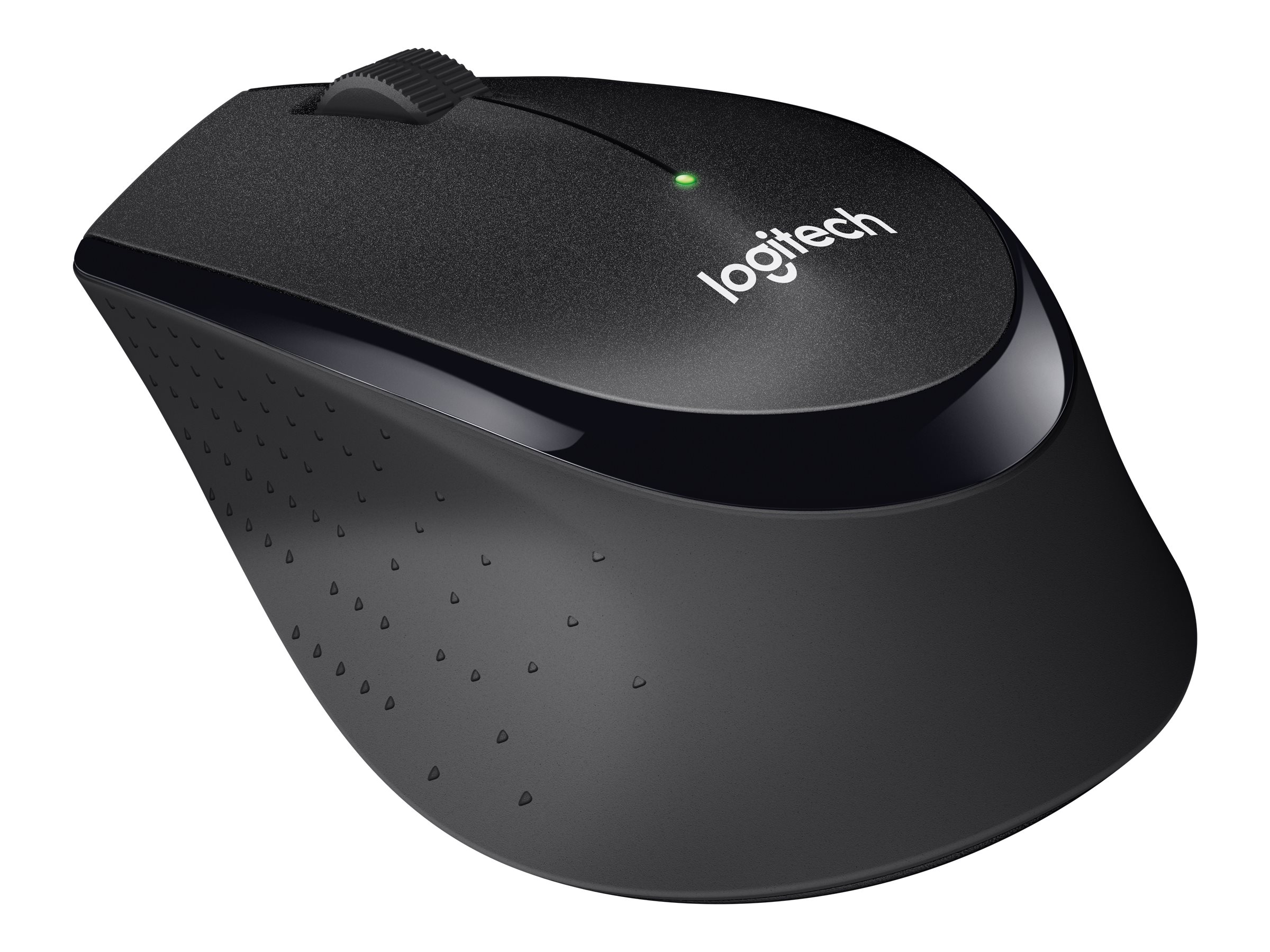 Logitech M330 SILENT PLUS - Mus - 3 knapper - trådløs - 2.4 GHz - trådløs modtager (USB) - sort