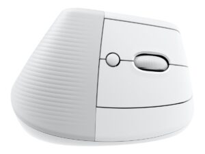 Logitech Lift for Mac - Lodret mus - ergonomisk - optisk - 6 knapper - trådløs - Bluetooth - Logitech Logi Bolt USB-modtager - off-white - for Apple MacBook - Billede 3