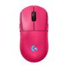 Logitech G PRO 2 - Mus - gaming - højre- og venstrehåndet - optisk - 8 knapper - trådløs, kablet - USB, 2.4 GHz - USB Logitech LIGHTSPEED-modtager - pink